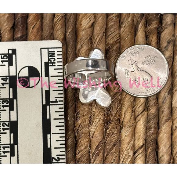 Half Cluster Cotton Candy Tirquoise Southwestern Ring Sterling Silver Size 5-10 - Picture 5 of 5